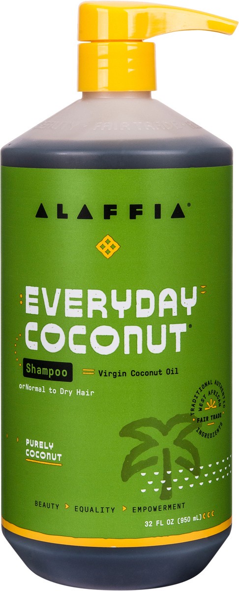 slide 4 of 7, Alaffia Purely Coconut Everyday Coconut Shampoo, 32 fl oz