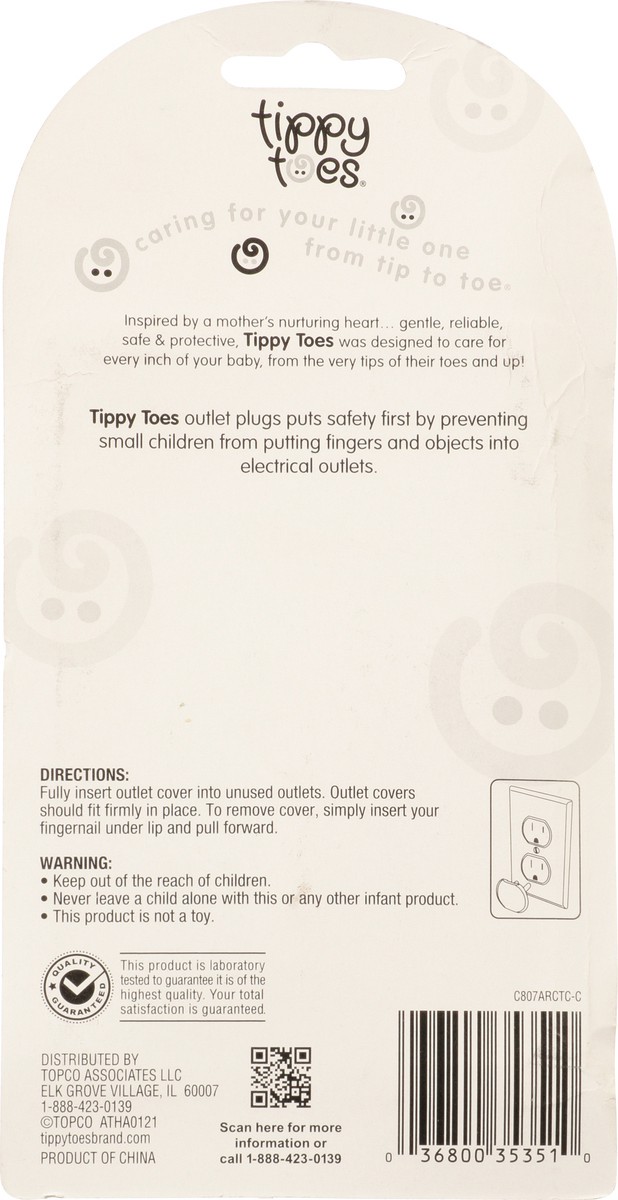 slide 9 of 12, Tippy Toes Outlet Plugs, 30 ct