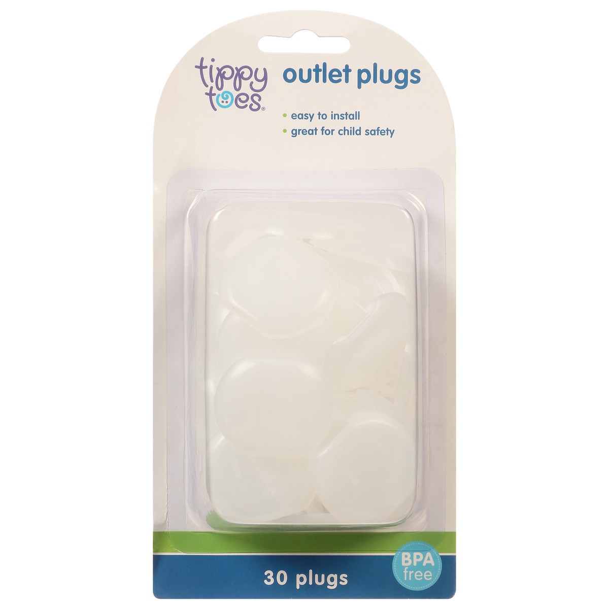 slide 6 of 12, Tippy Toes Outlet Plugs, 30 ct