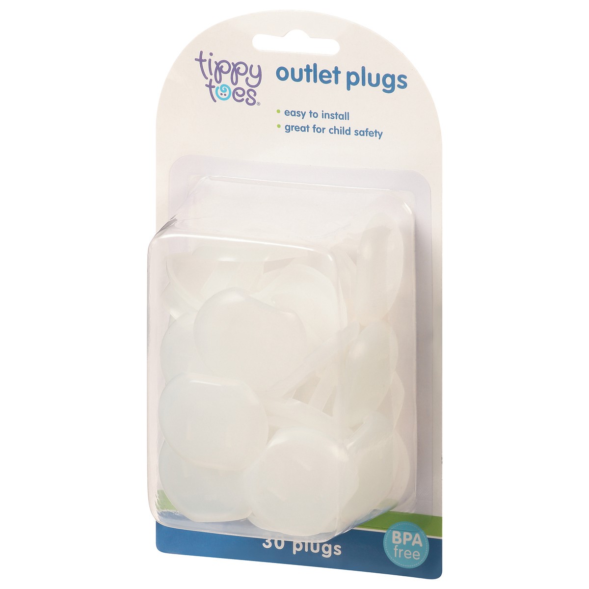 slide 8 of 12, Tippy Toes Outlet Plugs, 30 ct