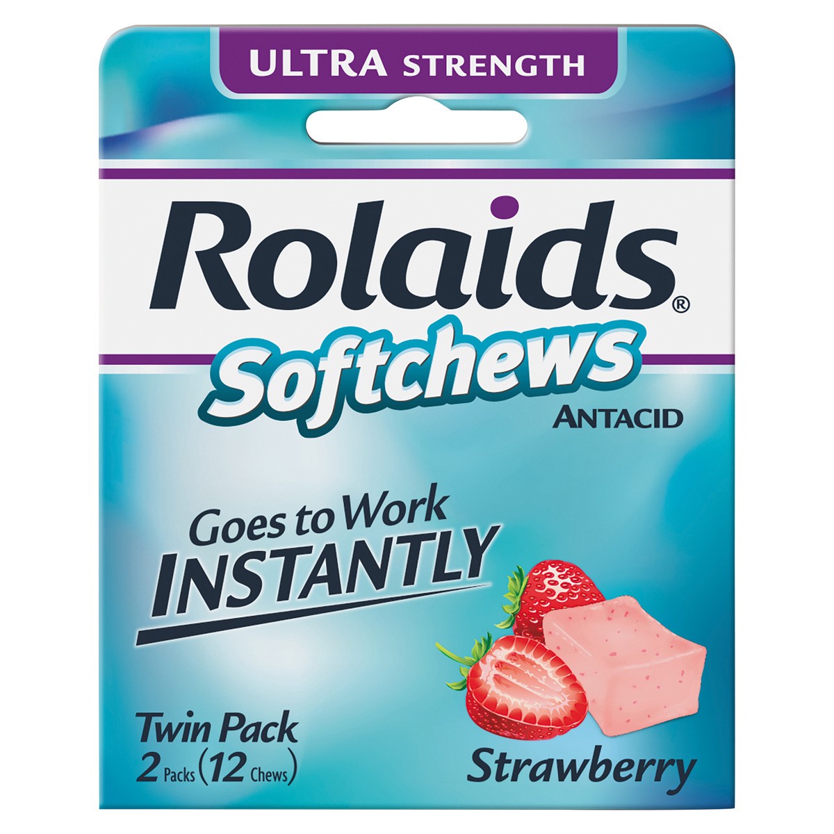 slide 1 of 7, Rolaids Strawberry Soft Chews, 12 ct