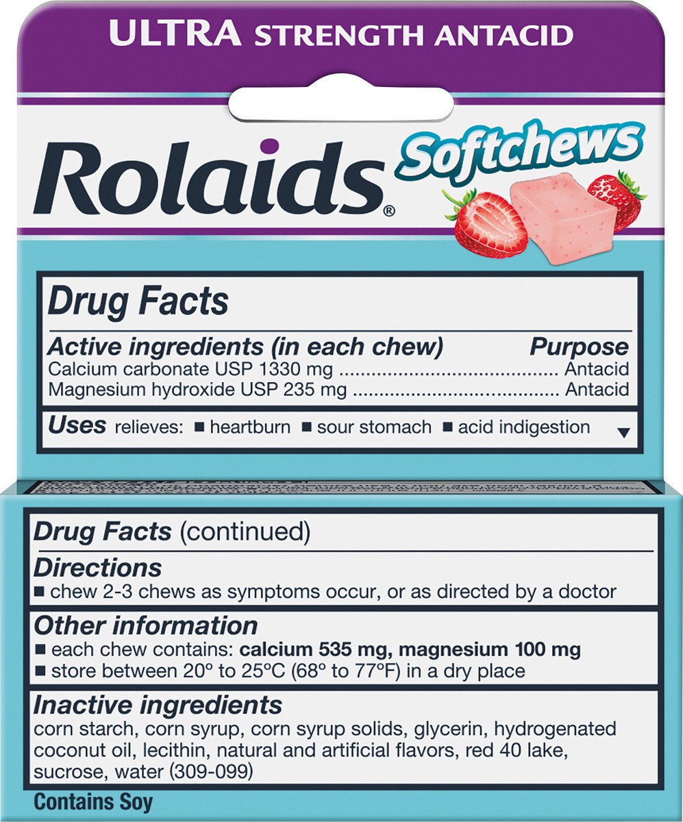 slide 4 of 7, Rolaids Strawberry Soft Chews, 12 ct