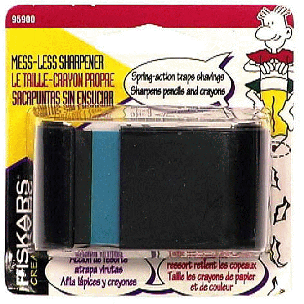 slide 1 of 1, Fiskars Mess-less Squeeze Sharpener, 1 ct