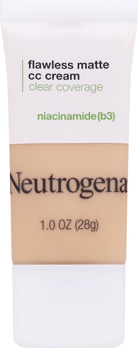 slide 1 of 7, Neutrogena Clear Coverage Shell 1.0 Flawless Matte CC Cream 1 oz, 1 fl oz