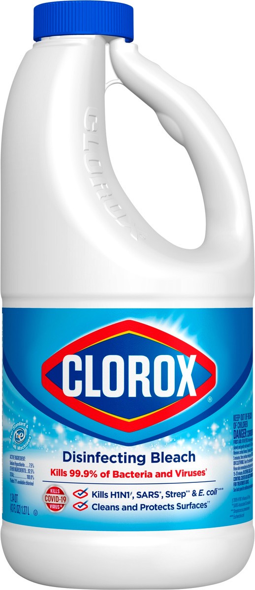 slide 2 of 7, Clorox Disinfecting Bleach, 43 fl oz