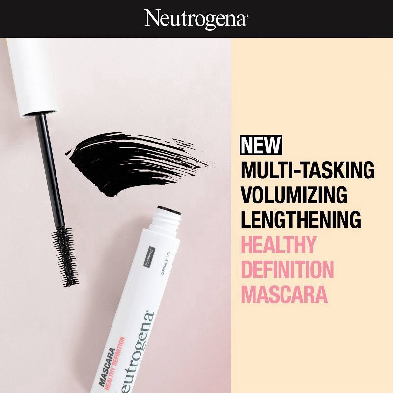 slide 4 of 10, Neutrogena Healthy Definition Mascara Carbon Black, .27 Oz, 0.2 oz
