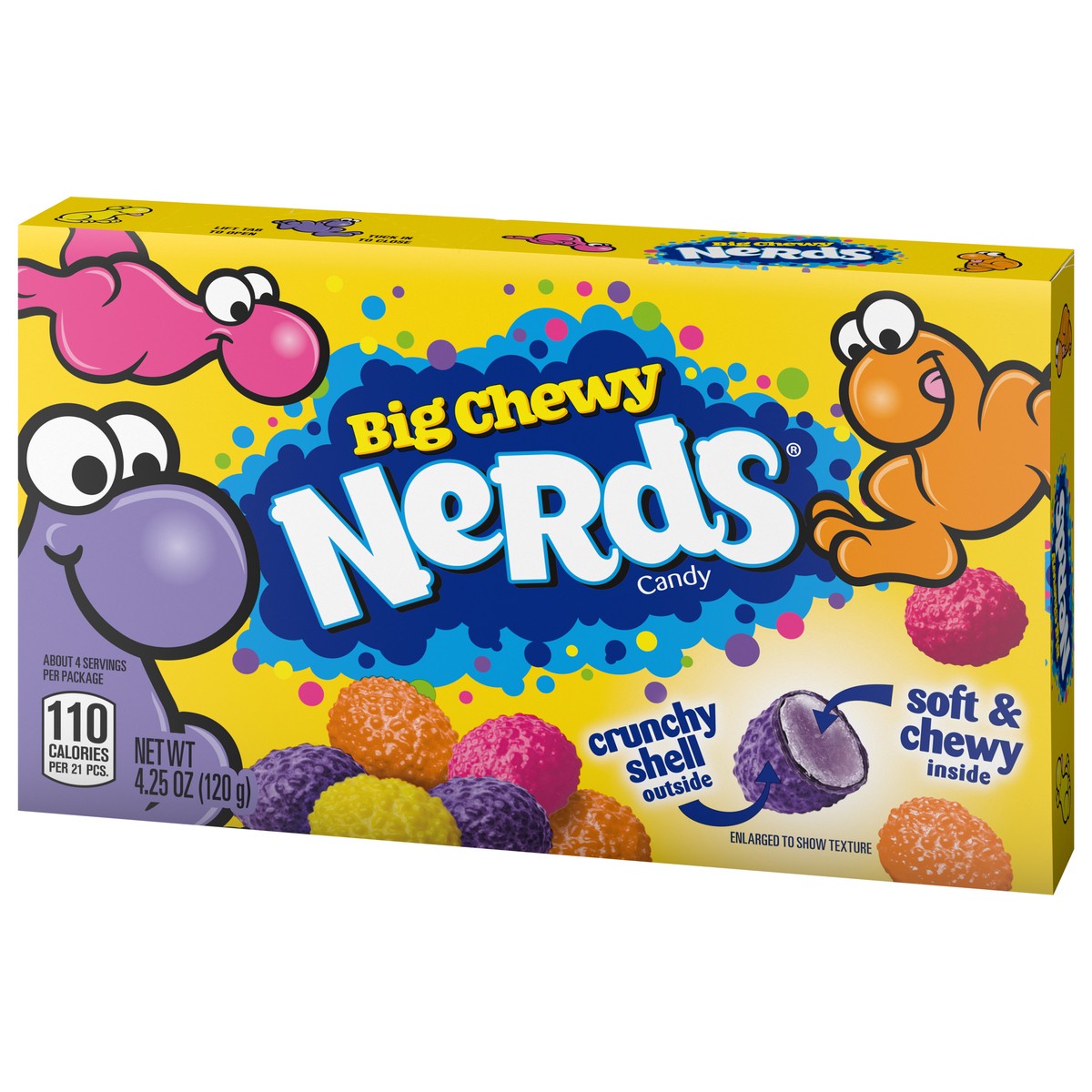 slide 7 of 9, Nerds Big Chewy Theater Box 71844 157539 4.25 oz, 4.25 oz