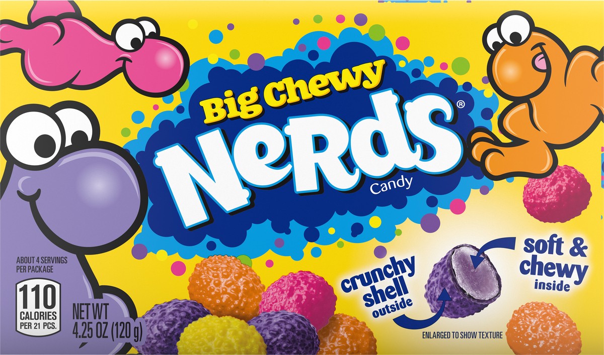 slide 3 of 9, Nerds Big Chewy Theater Box 71844 157539 4.25 oz, 4.25 oz