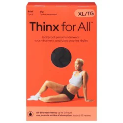 Thinx for All Black Leakproof Brief Underwear Extra Large 1 ea