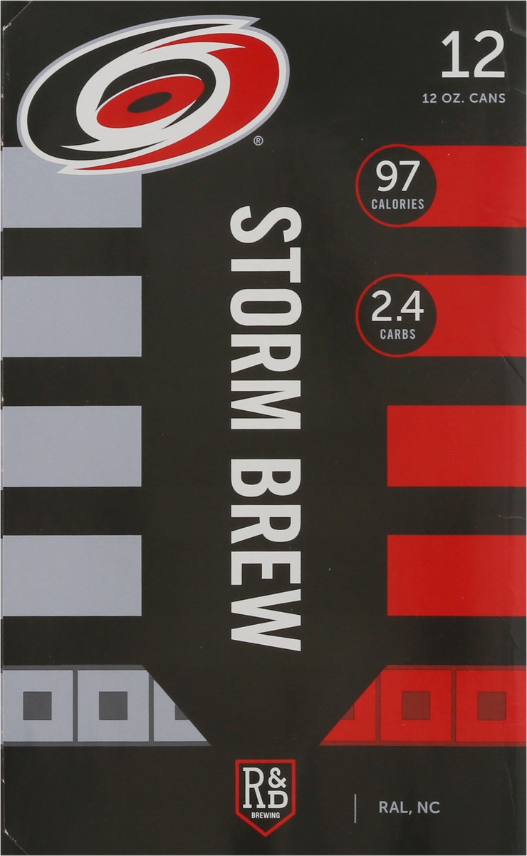 slide 4 of 9, R&D Brewing Canes Crisp Light Lager Storm Brew Beer 12 - 12 oz Cans, 12 ct; 12 oz