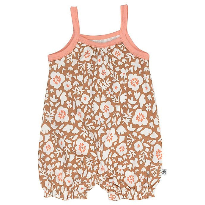 slide 2 of 5, The Honest Company Organic Cotton Romper Set, Mushroom Floral, 2 ct