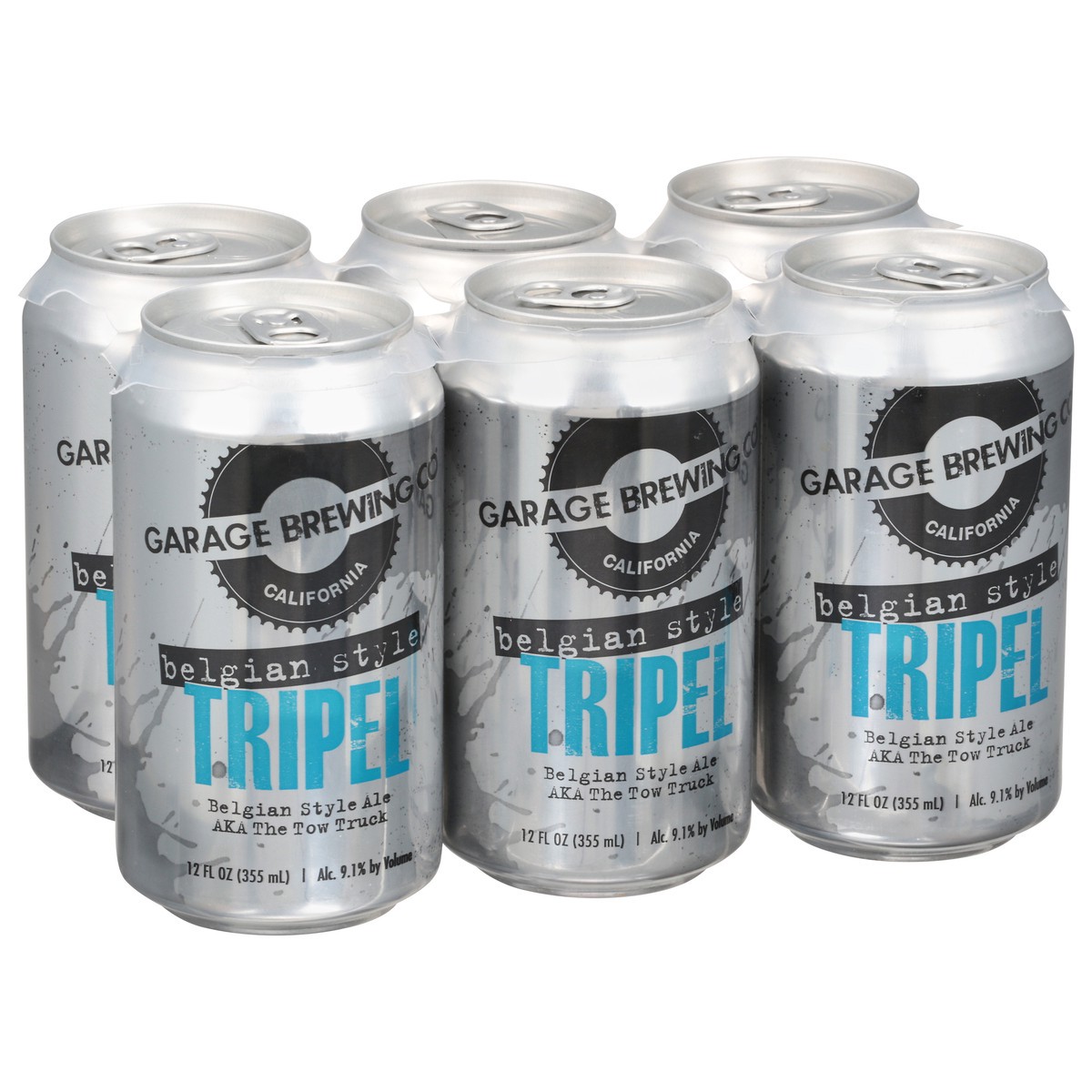 slide 6 of 9, Garage Brewing Co Tripel Belgian Style Beer 6 - 12 fl oz Cans, 6 ct