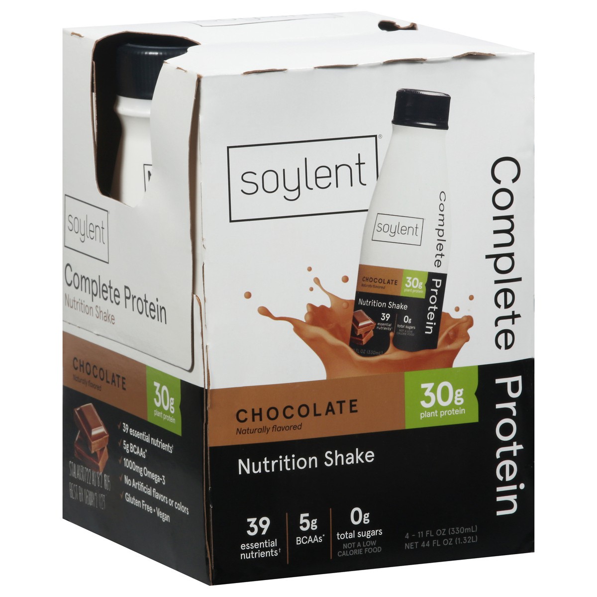 slide 8 of 9, Soylent Drink Protein Chocolate - 4 ct; 44 oz, 4 ct; 44 oz