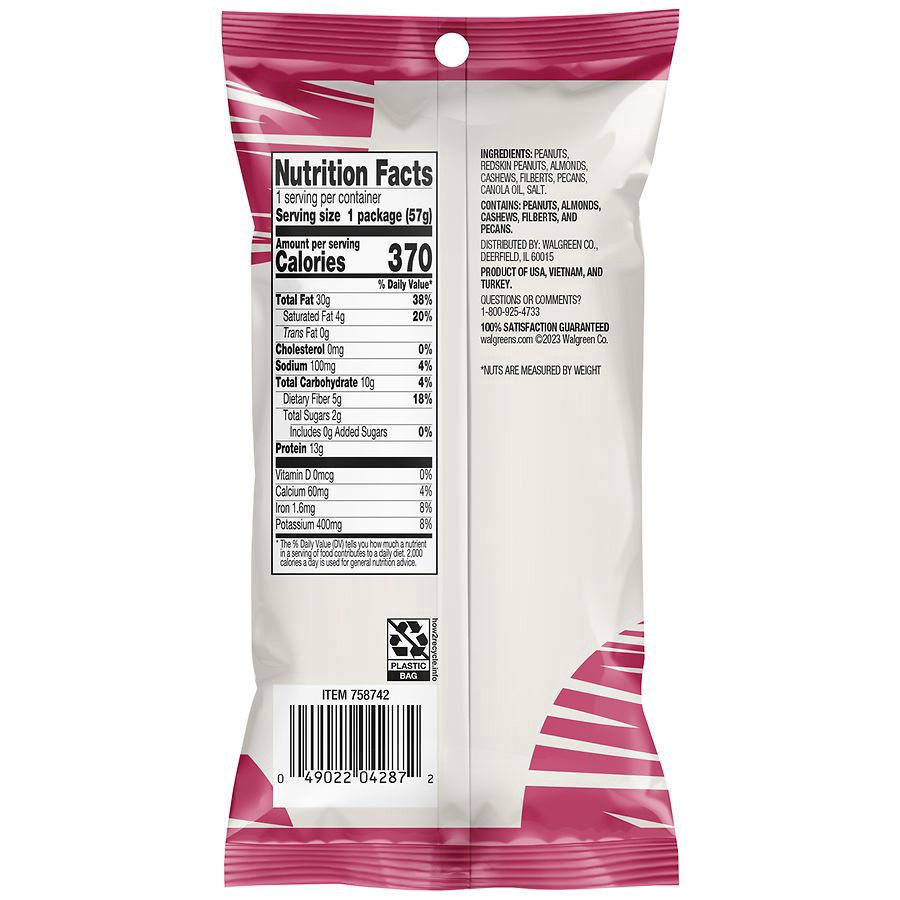 slide 4 of 5, Nice! Roasted Mixed Nuts Salted, 2 oz