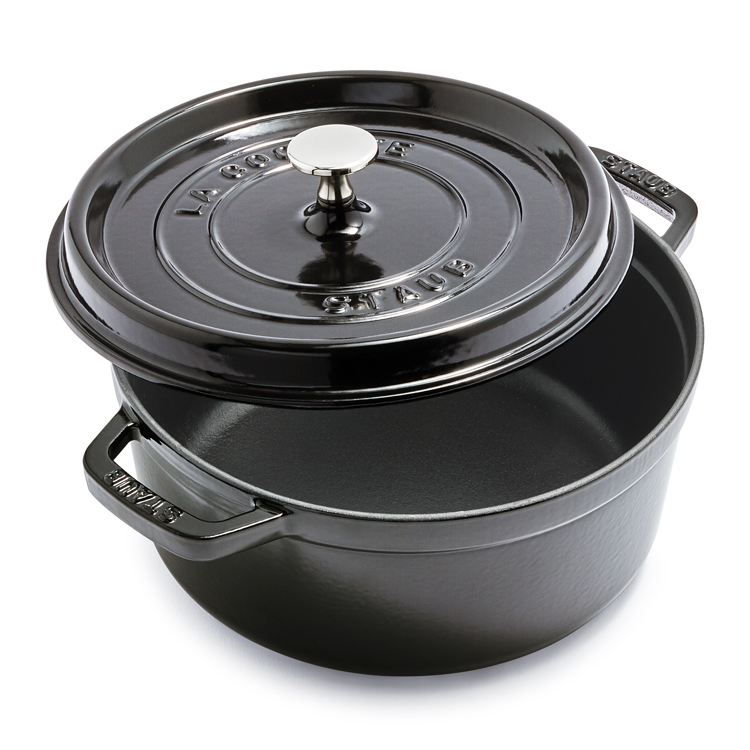 slide 1 of 1, STAUB Staub Round French Cocotte - Dark Blue, 4 qt