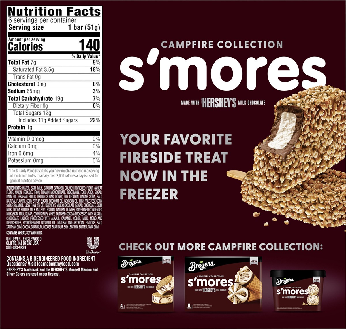 slide 2 of 14, Breyers, Smores Bars, 2.75 Oz, 2.75 oz