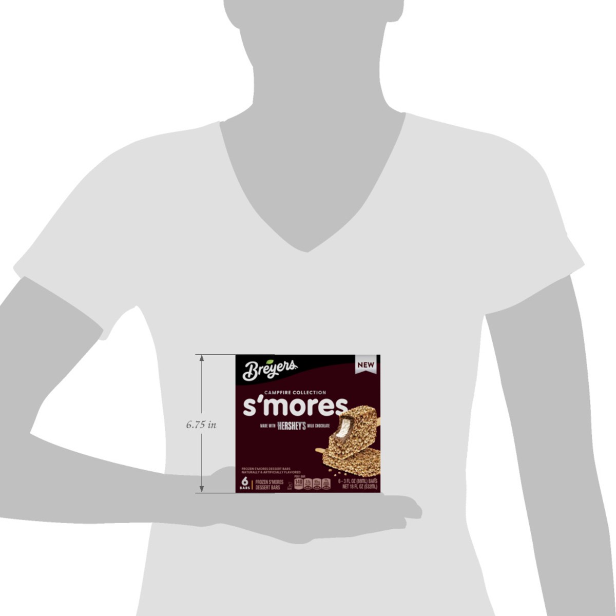 slide 6 of 14, Breyers, Smores Bars, 2.75 Oz, 2.75 oz