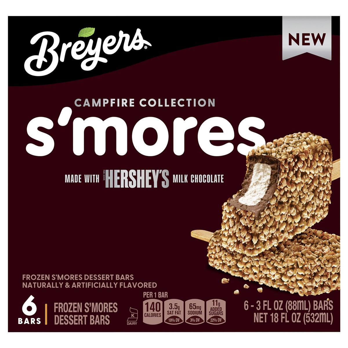 slide 4 of 14, Breyers, Smores Bars, 2.75 Oz, 2.75 oz