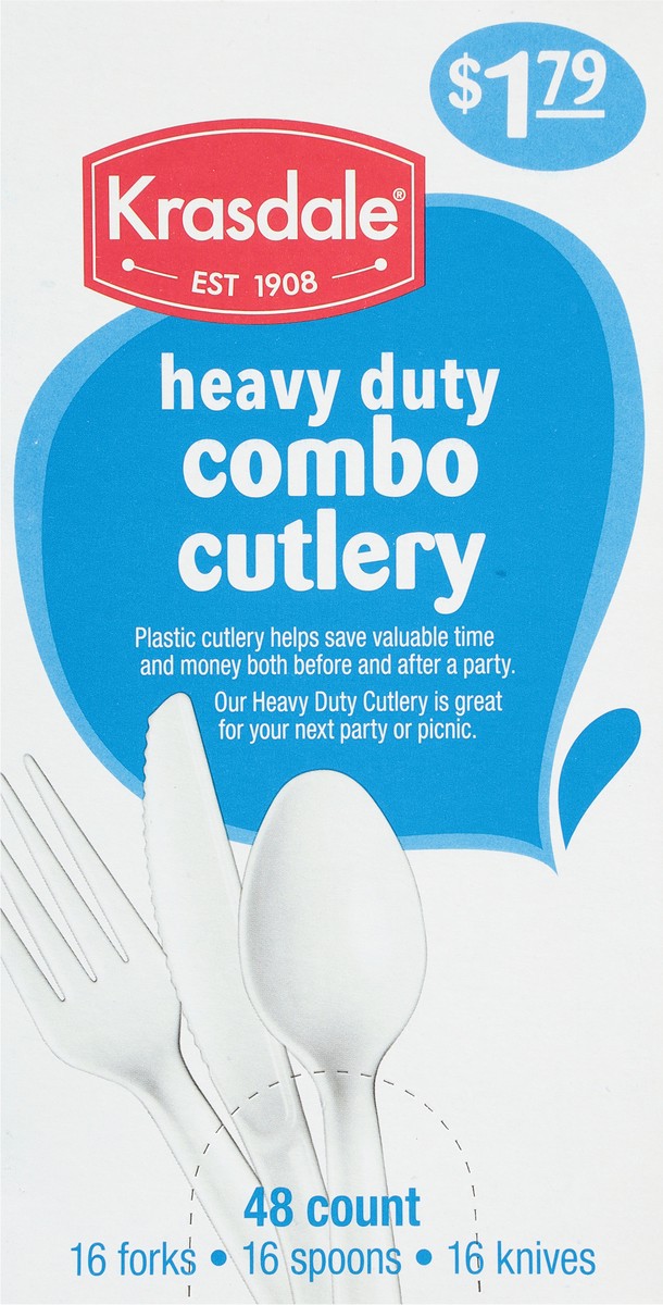 slide 9 of 13, Krasdale Heavy Duty Combo Cutlery 48 ea, 48 ct