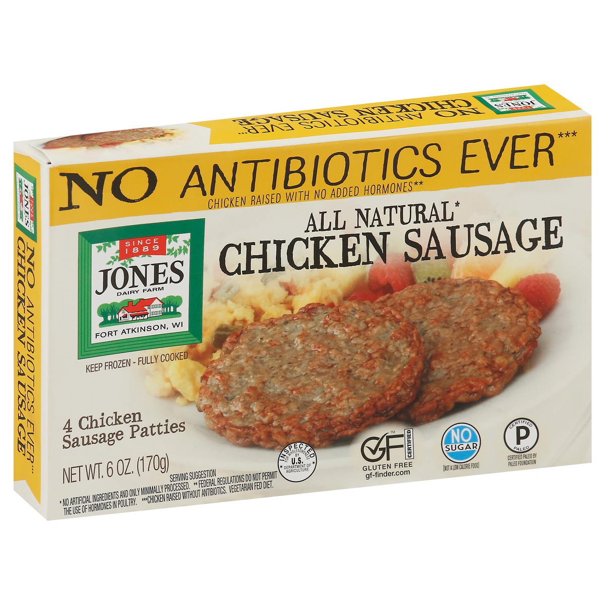 slide 7 of 9, Jones Dairy Farm Chicken Sausage, 6 oz