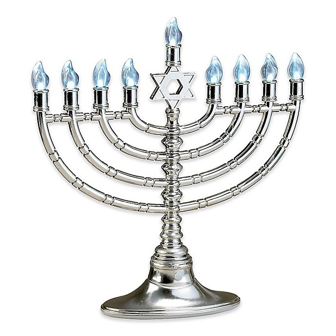 slide 1 of 1, Rite Lite Low Voltage LED Menorah - Silvertone, 1 ct