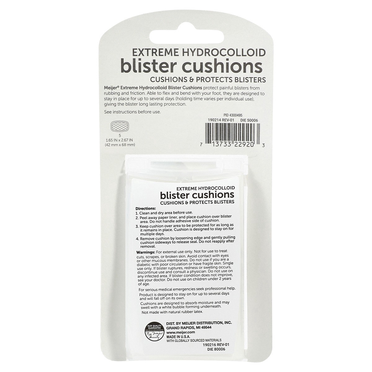 slide 21 of 29, Meijer Extreme Hydrocolloid Blister Cushions, 5 ct