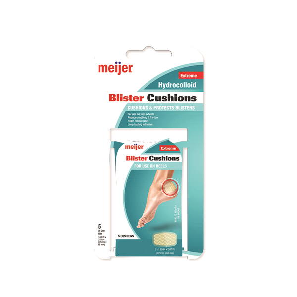 slide 1 of 2, Meijer Extreme Hydrocolloid Blister Cushions, 5 ct