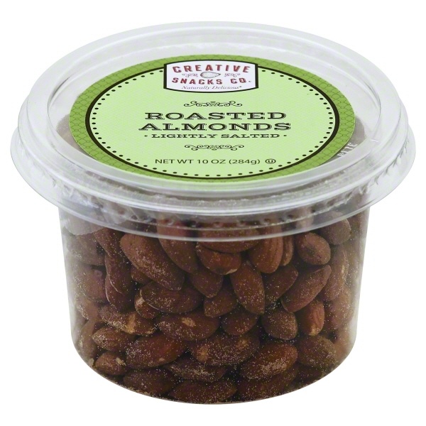 slide 1 of 8, Creative Snacks Roasted Lightly Salted Almonds 10 oz, 10 oz