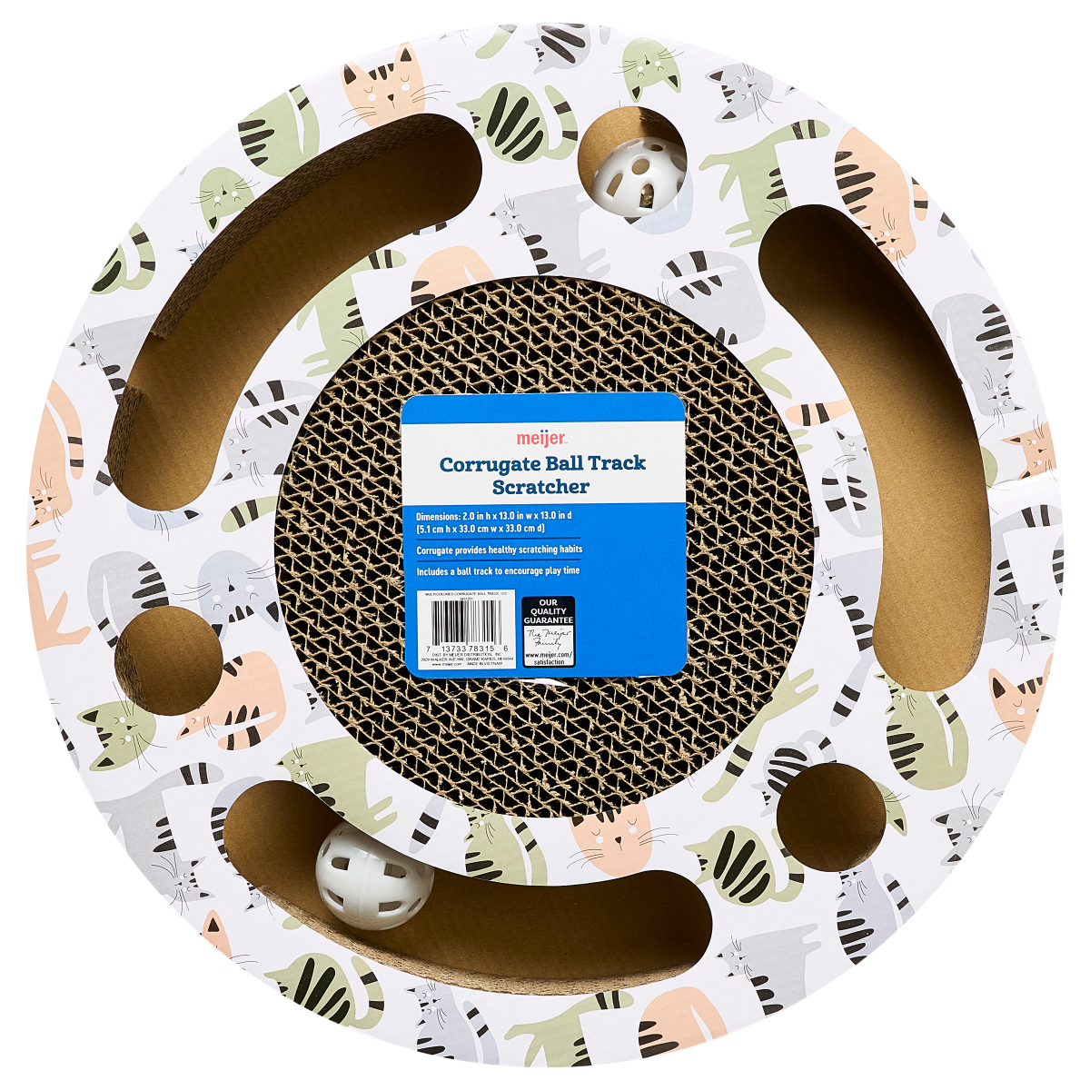 slide 1 of 4, Meijer Multi-Colored Corrugated Ball Track, 1 each, 1 ct