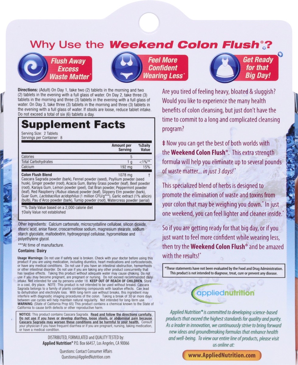 slide 6 of 13, Applied Nutrition Weekend Colon Flush 16 ea, 16 ct