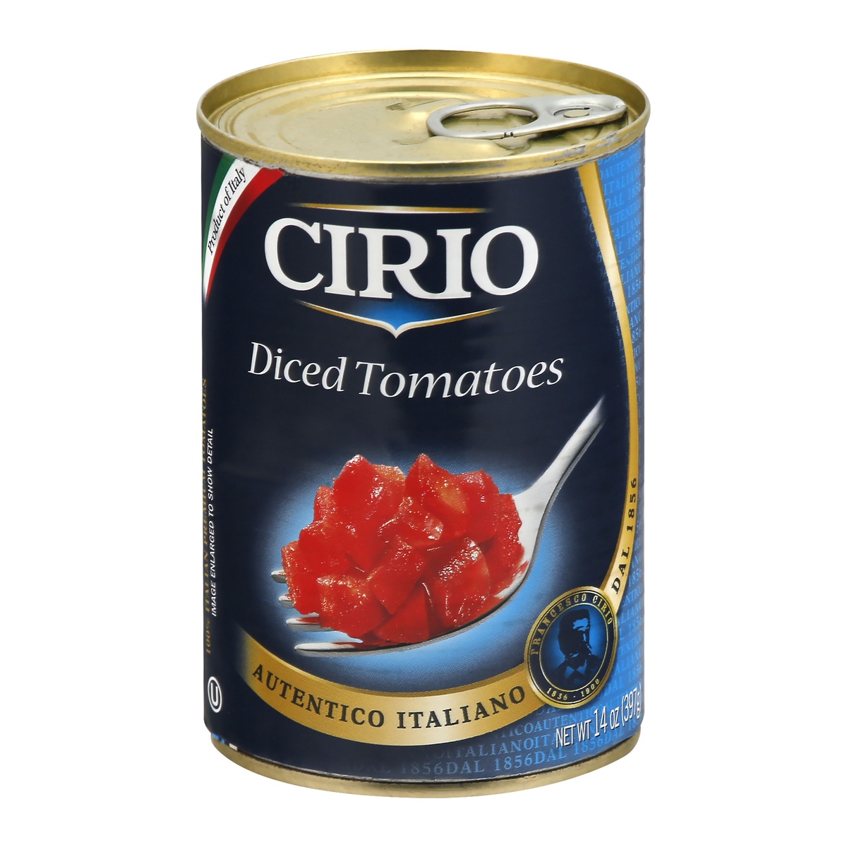 slide 1 of 1, Cirio Diced Tomatoes, 14 oz