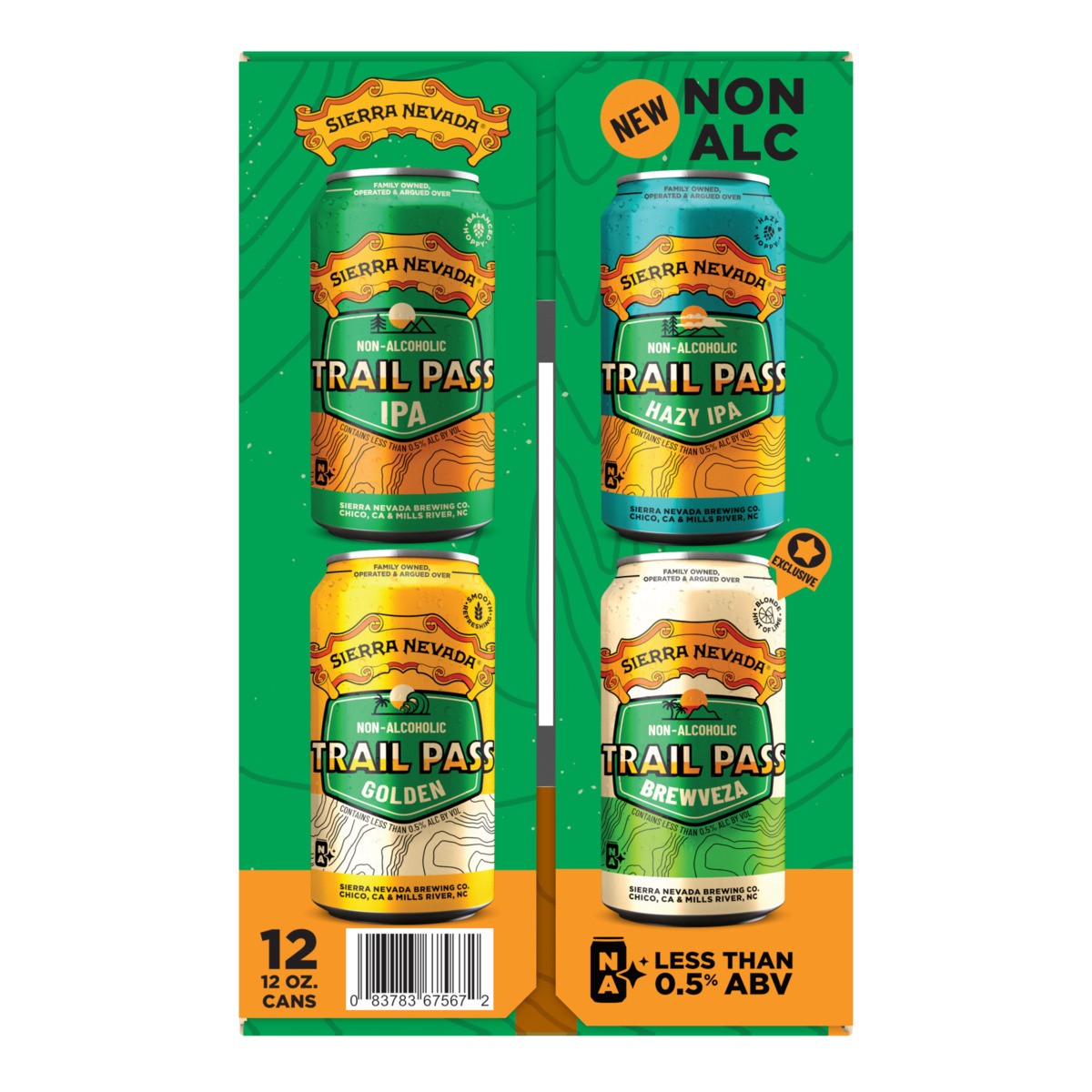 slide 7 of 11, Sierra Nevada Trail Pass Non-Alc Variety Pack, 12 ct; 12 oz