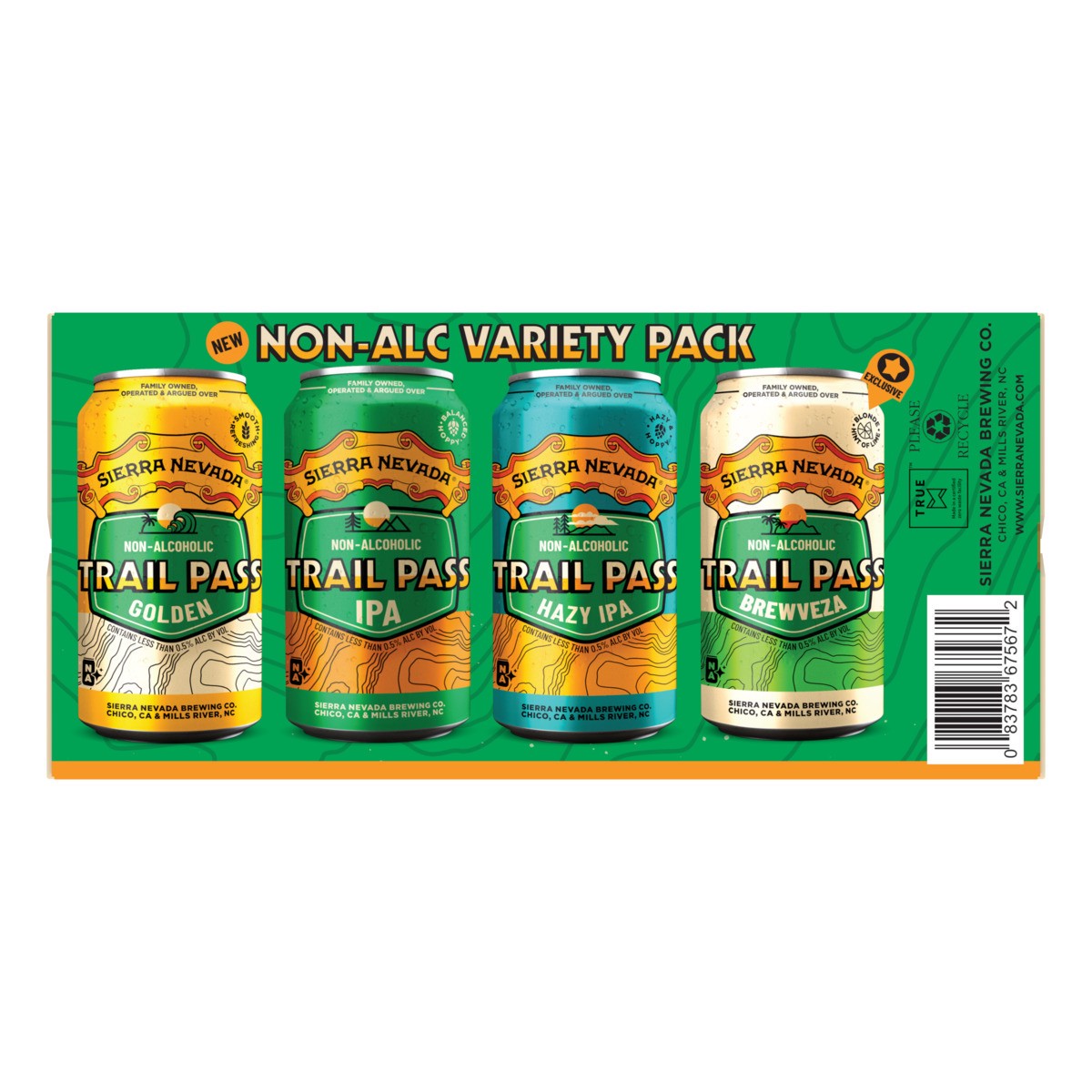 slide 6 of 11, Sierra Nevada Trail Pass Non-Alc Variety Pack, 12 ct; 12 oz