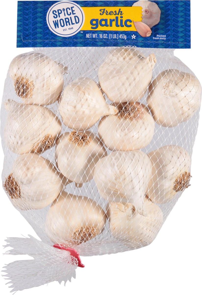 slide 9 of 13, Spice World Fresh Garlic 16 oz, 16 oz