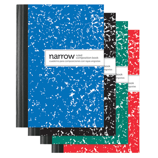 slide 1 of 5, Office Depot Brand Mini Marble Composition Books, Narrow Ruled, Assorted Colors, 4 pk; 80 ct; 3 1/4 in x 4 1/2 in