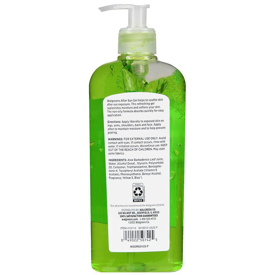 slide 3 of 5, Walgreens Aloe Vera Gel Green, 16 oz