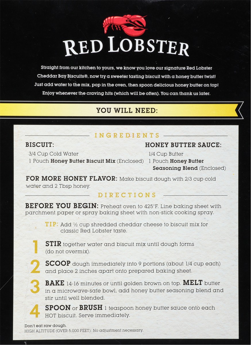slide 5 of 9, Red Lobster Honey Butter Biscuit Mix, 11.36 oz