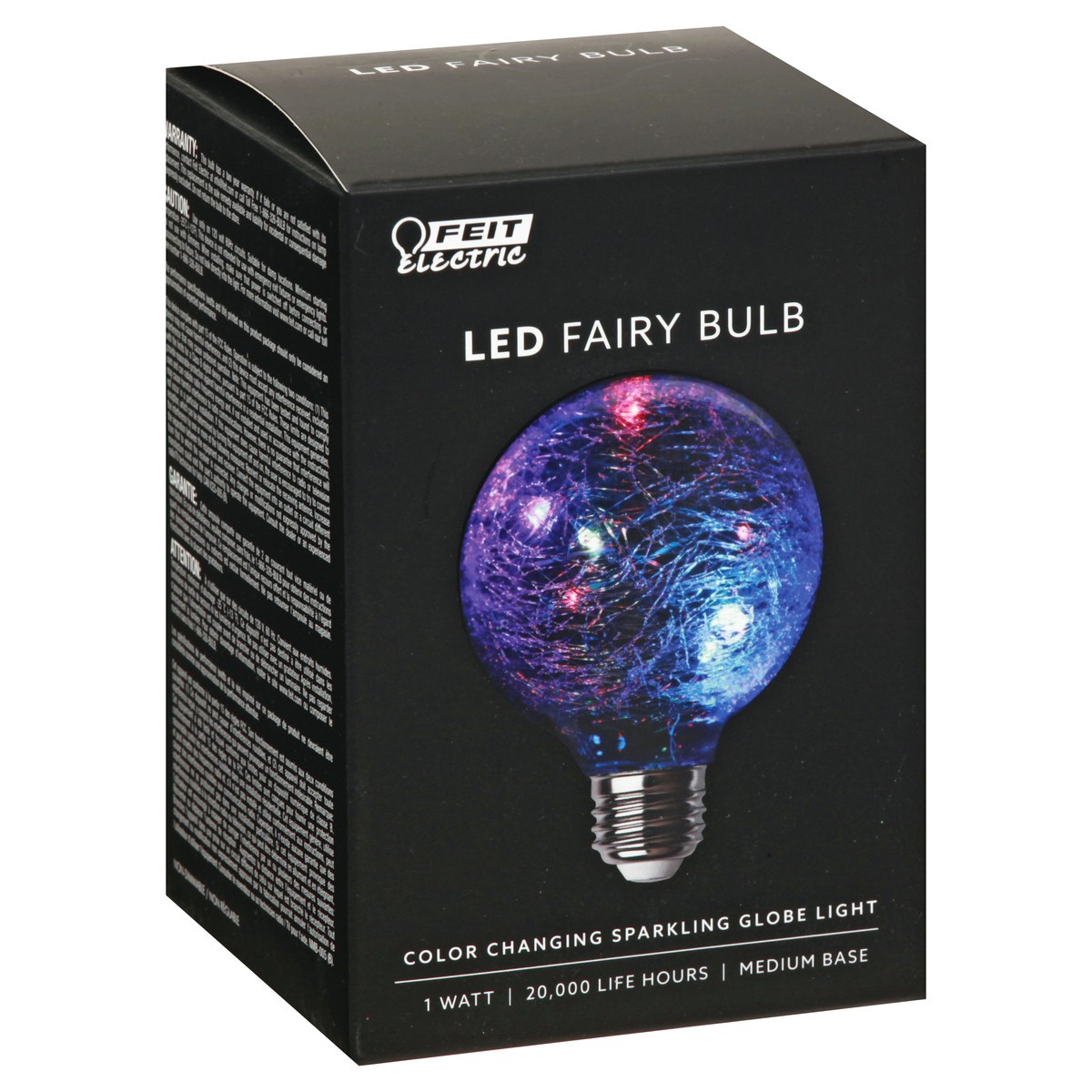 slide 2 of 9, Feit Electric 1 Watt LED Sparkling Globe Fairy Light Bulb 1 ea, 1 ct