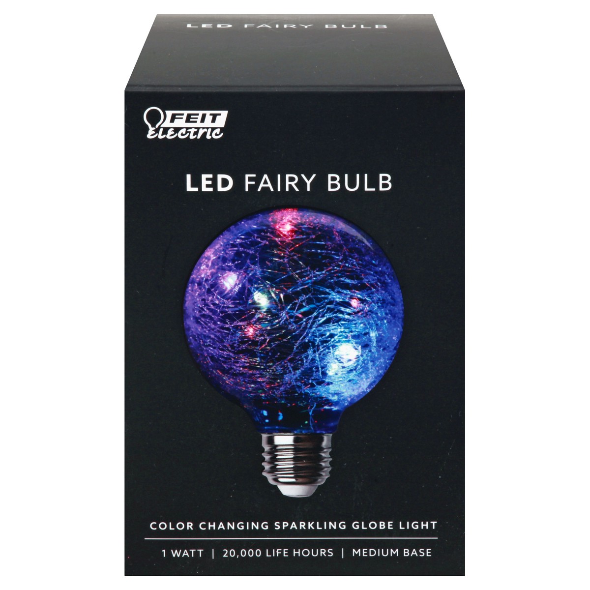 slide 1 of 9, Feit Electric 1 Watt LED Sparkling Globe Fairy Light Bulb 1 ea, 1 ct