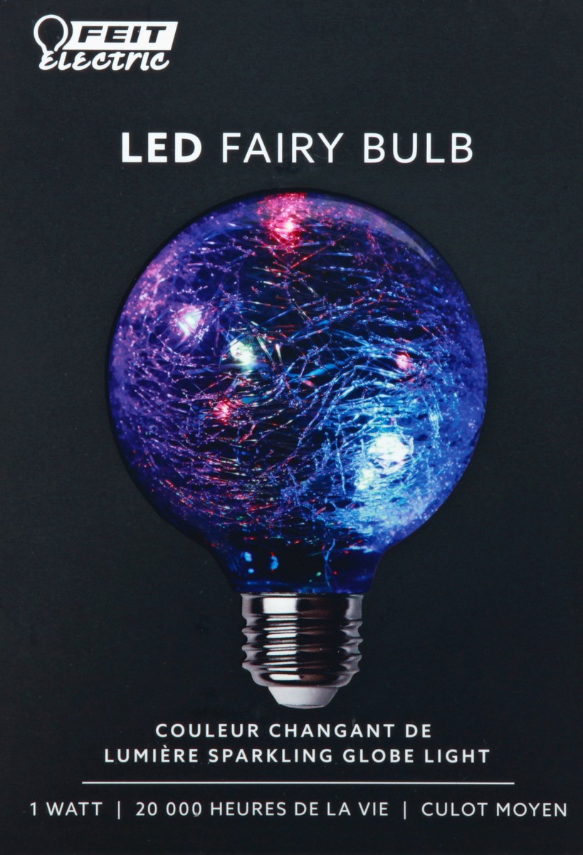 slide 8 of 9, Feit Electric 1 Watt LED Sparkling Globe Fairy Light Bulb 1 ea, 1 ct