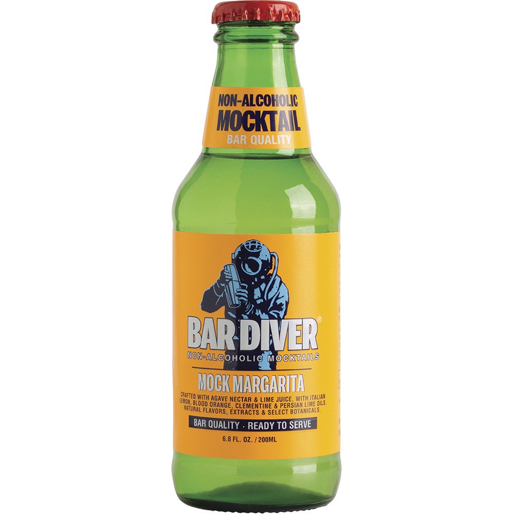 slide 1 of 1, Bar Diver Mocktails Bar Diver N/a Margarita, 4 ct; 200 ml