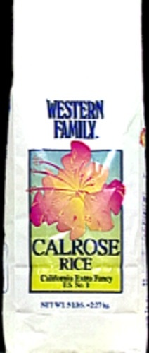 slide 1 of 1, Western Family Calrose Rice Extra Fancy, 5 lb