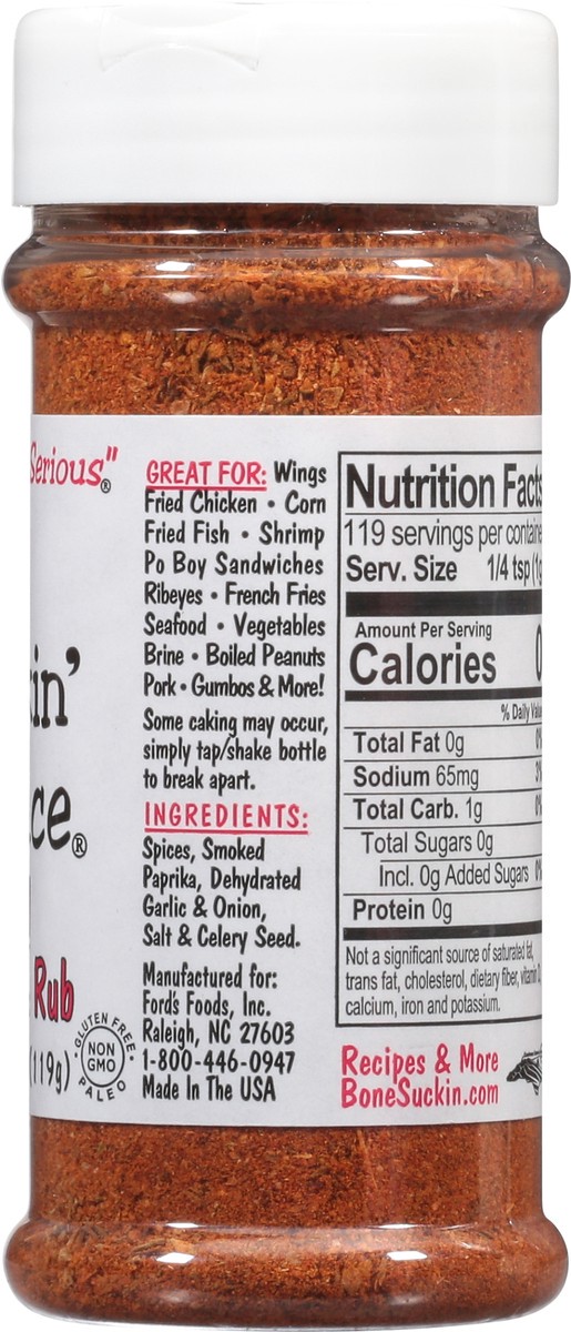 slide 12 of 12, Bone Suckin' Sauce Cajun Seasoning & Rub 4.2 oz, 4.2 oz