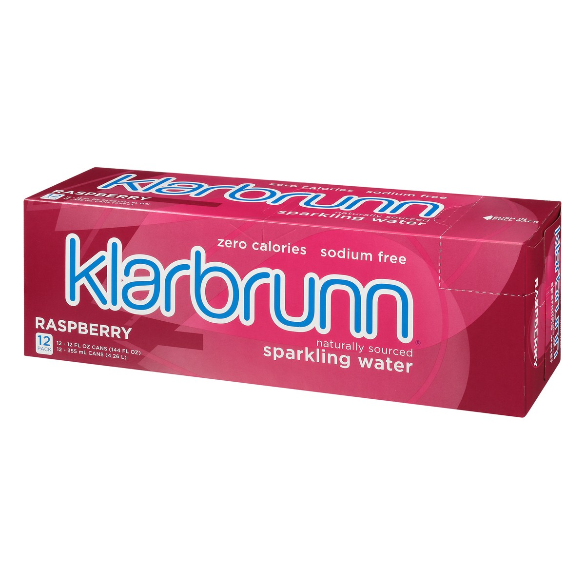 slide 8 of 9, Klarbrunn Raspberry Naturally Sourced Sparkling Water - 12 ct; 12 fl oz, 12 ct; 12 fl oz