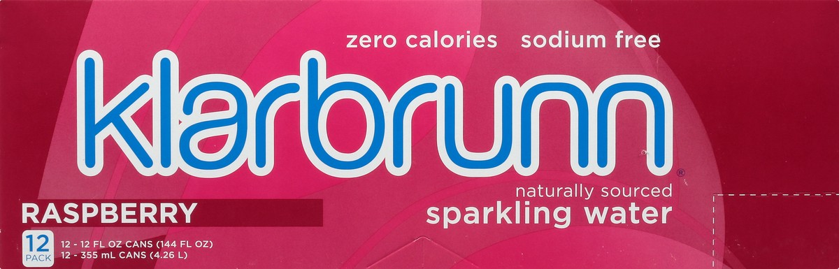 slide 3 of 9, Klarbrunn Raspberry Naturally Sourced Sparkling Water - 12 ct; 12 fl oz, 12 ct; 12 fl oz