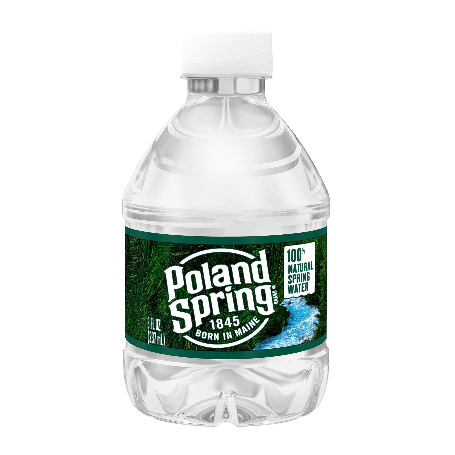 slide 1 of 4, Poland Spring Brand 100% Natural Spring Water, 8-ounce mini plastic bottle, 8 oz