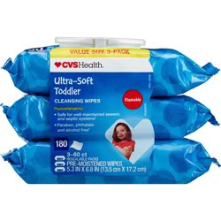 Cvs Ultra-Soft Cleansing Wipes, Unscented, 3 Pk