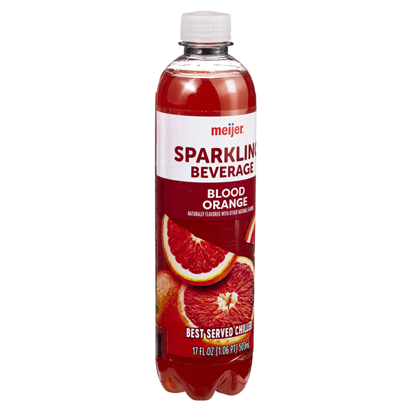 slide 8 of 29, Meijer Blood Orange Sparkling Beverage - 17 oz, 17 oz