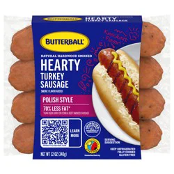 Butterball Hearty Link Turkey Sausage, Polish Style