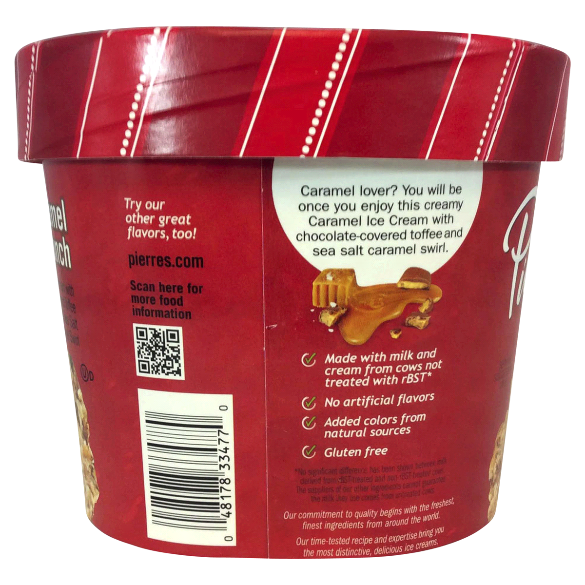 slide 9 of 9, Pierre's Pierres Sea Salt Caramel Toffee Crunch Ice Cream, 48 fl oz